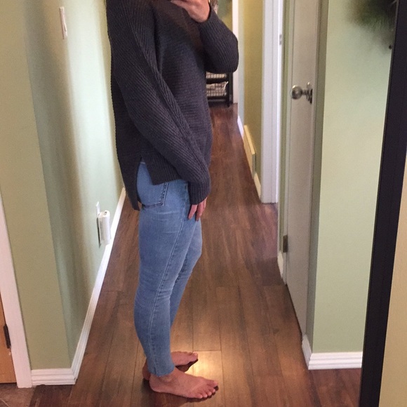 Loft Ribbed Mock Neck Sweater - Picture 3 of 11